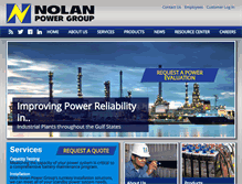 Tablet Screenshot of nolanpower.com